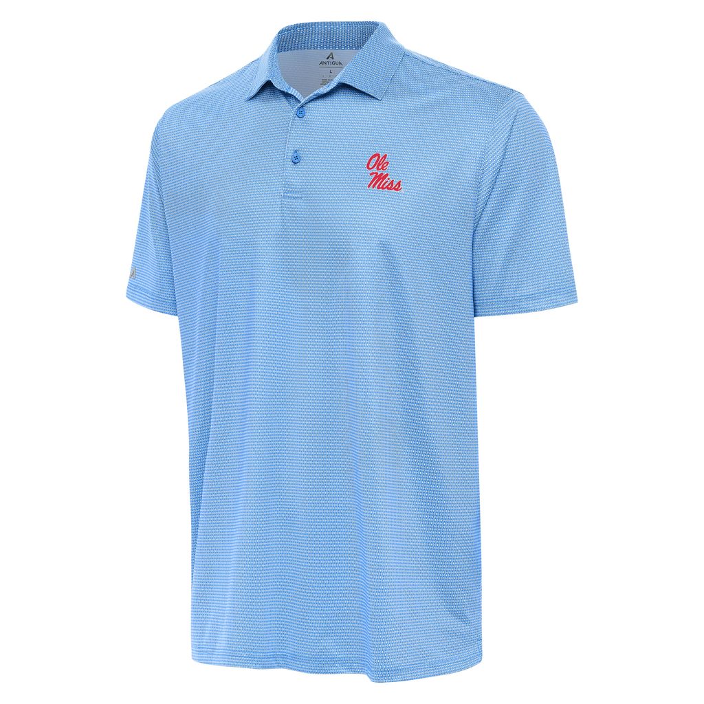 Antigua Men’s Rings Polo Powder Blue and White