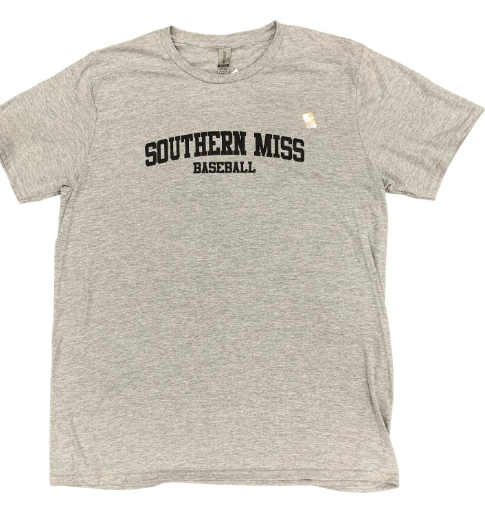 Southern Miss Grey Baseball Tee
