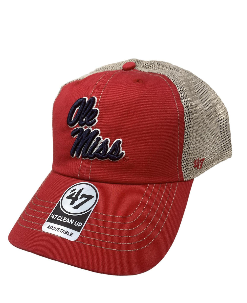 JACKSON STATE UNIVERSITY TRUCKER HATS NEW SCRIPT RED