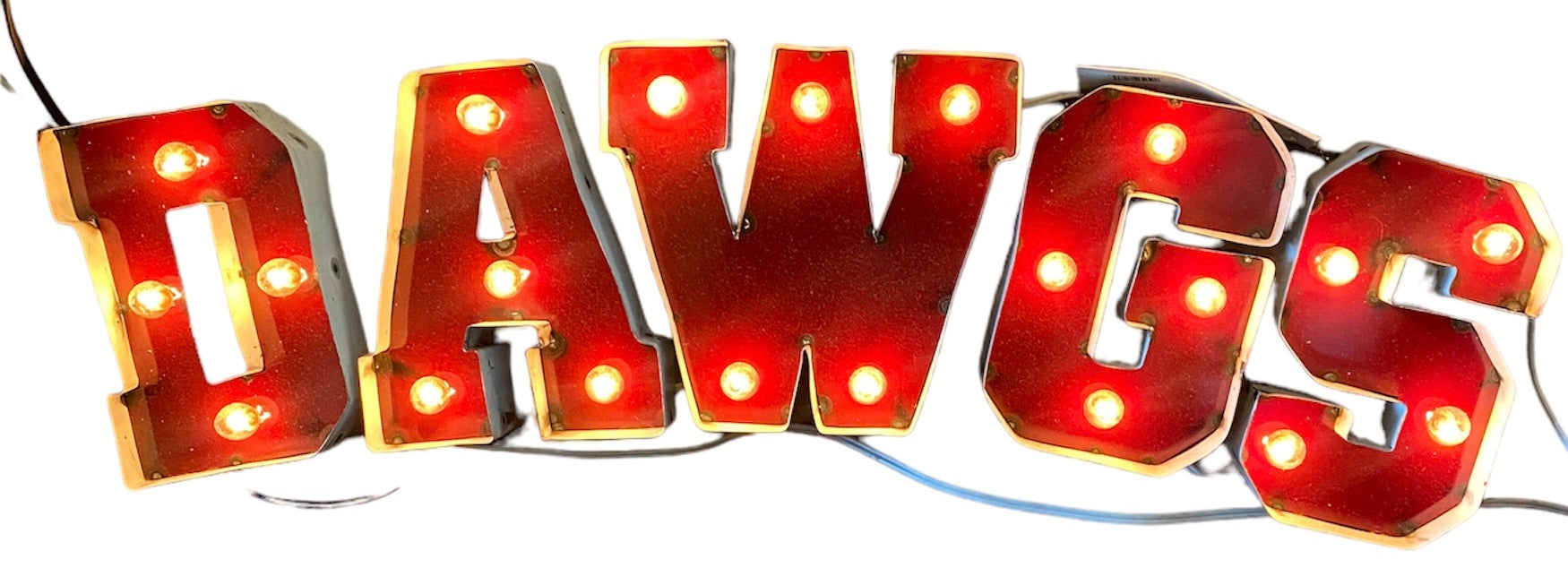 LRT Dawgs Light Up Metal Sign