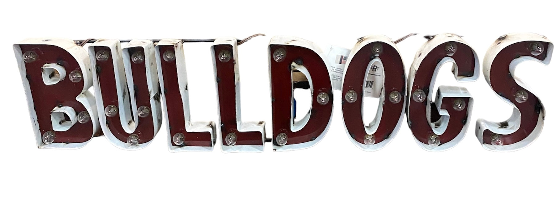 LRT Metal Bulldogs Lighted Sign