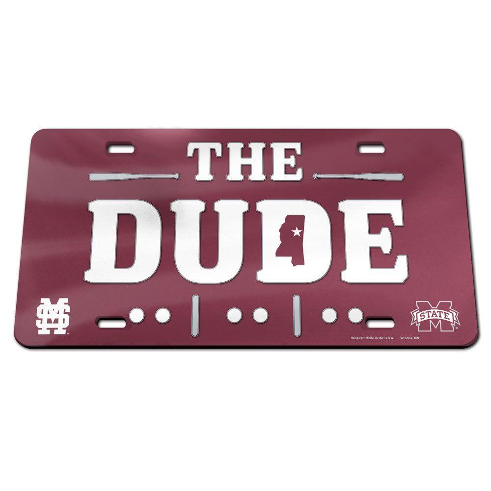 Mississippi State "The Dude" Car Tag