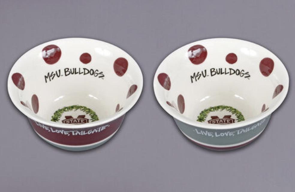 Magnolia Lane Love Bowl - Mississippi State Decor