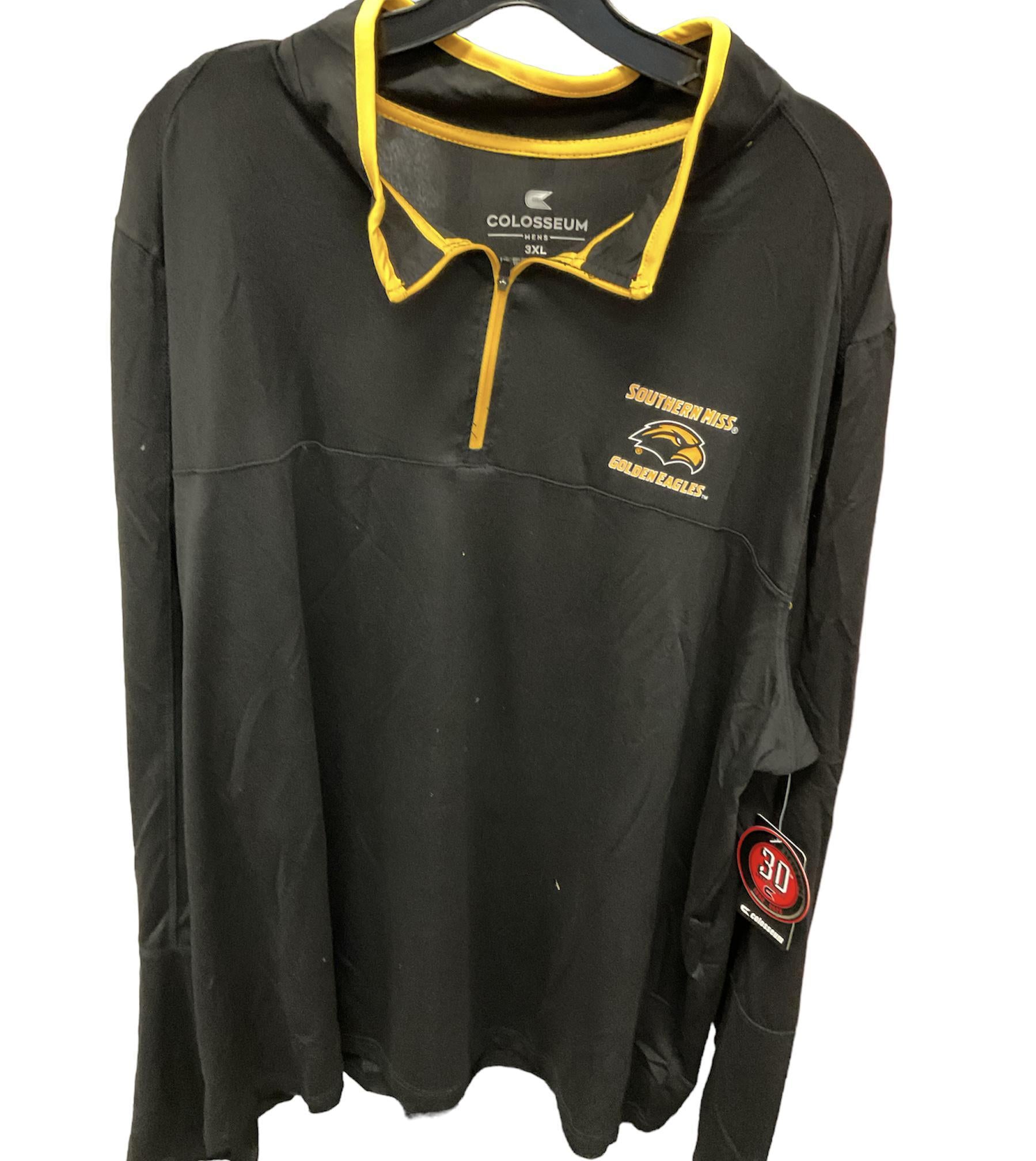 Colosseum Southern Miss Men's Black Windshirt