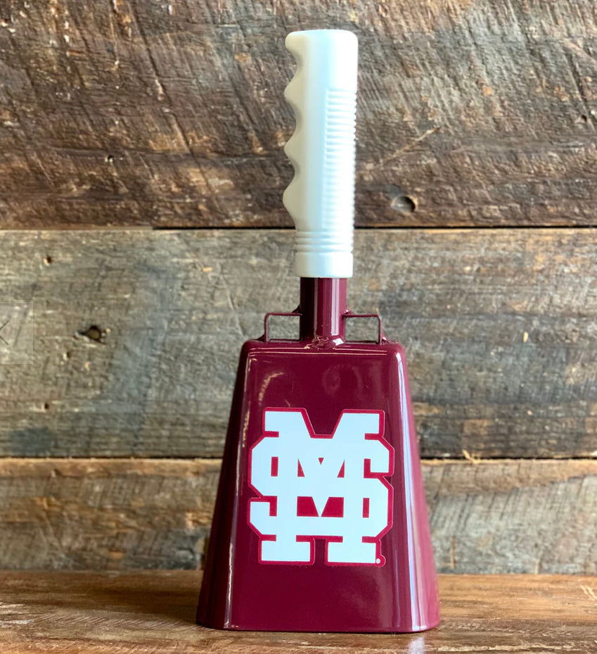 Maroon M over S Cowbell With White Handle