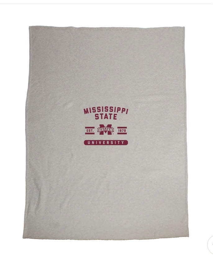 Mississippi State Sublimated Sweatshirt Blanket