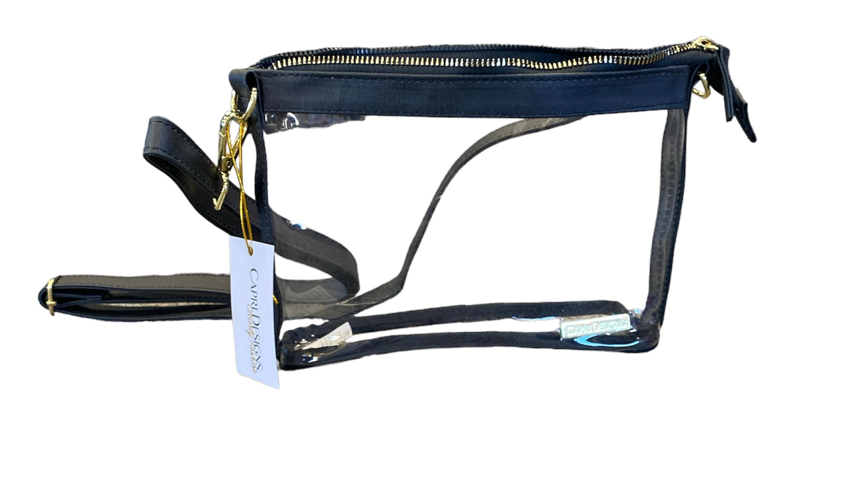 Capri Small Cross Body Clear Purse - Ole Miss Logo