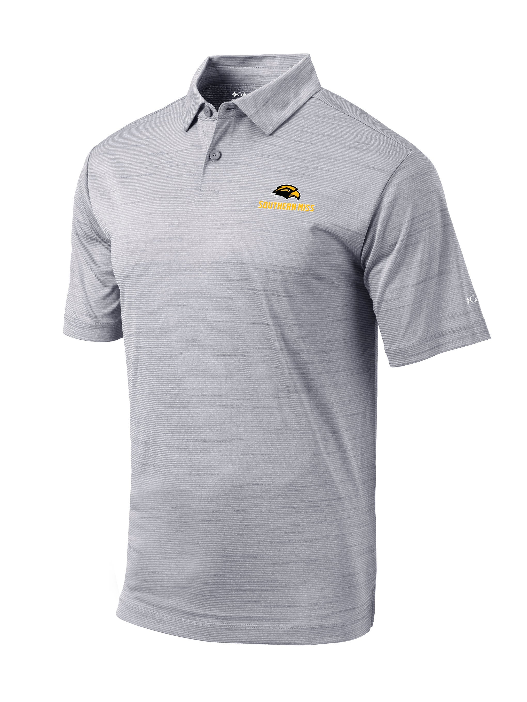 U of Southern Mississippi Eagle Head Omni-Wick Men's Polo