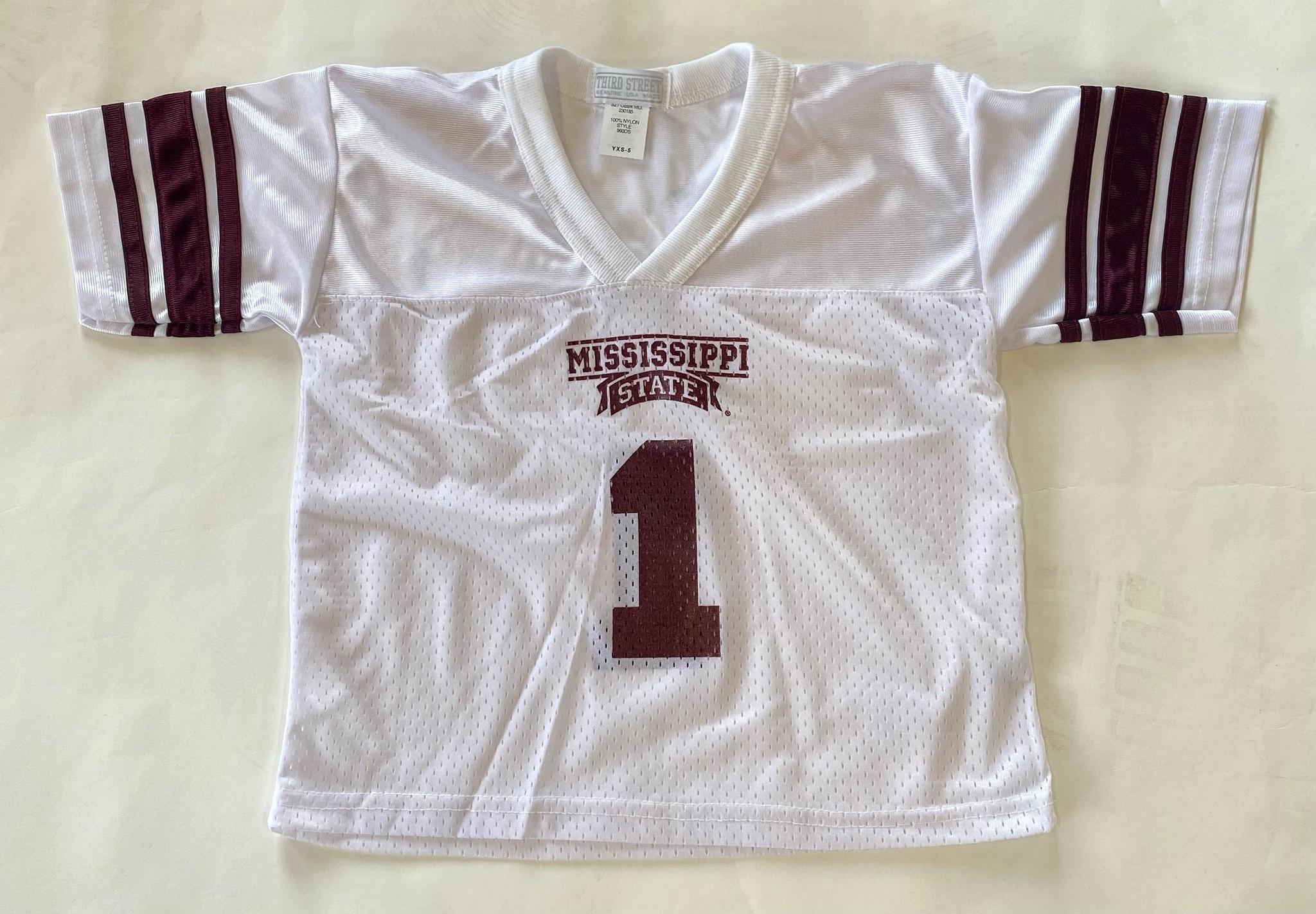 Third Street White MSU Youth Jersey