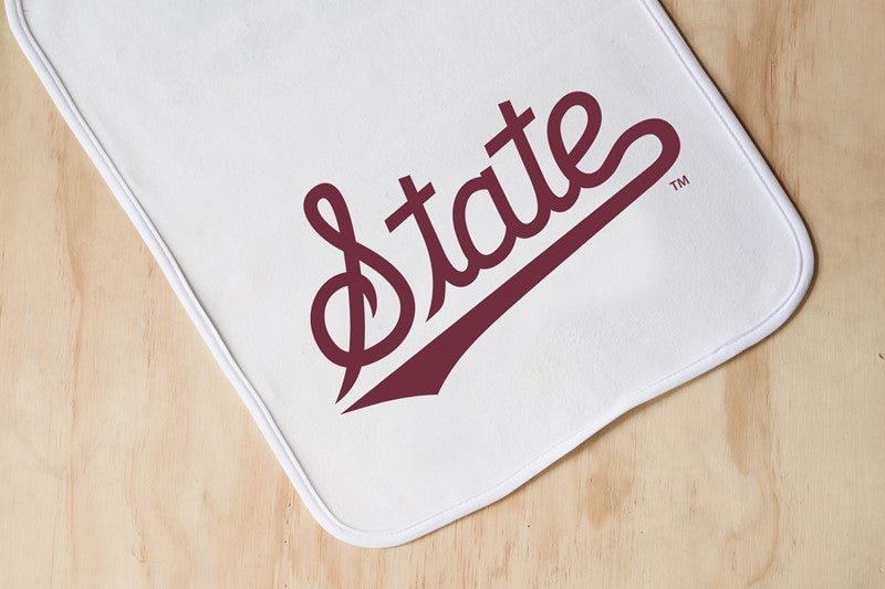 Little Birdie State Script Burp Cloth - Mississippi State