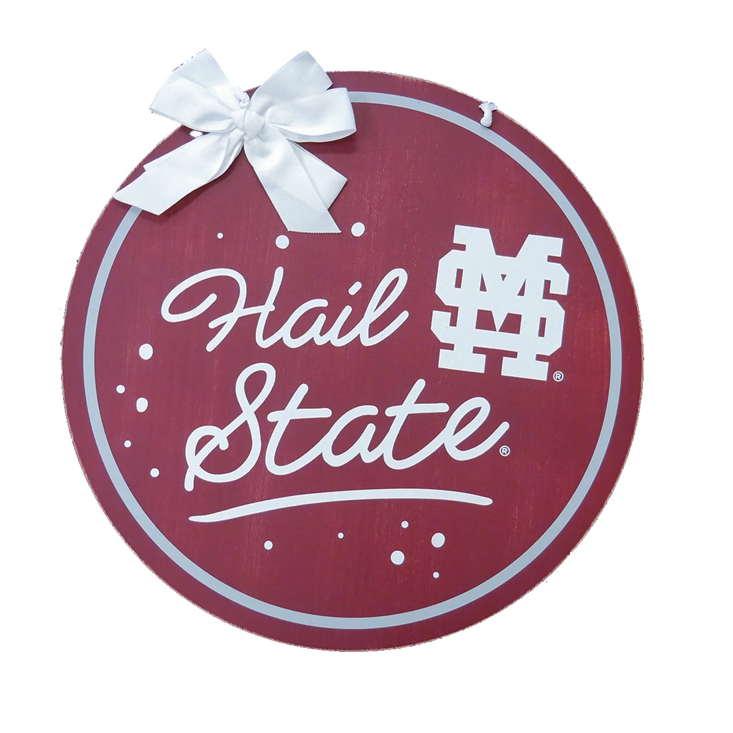 Mississippi State Spirit Wood Door Hanger