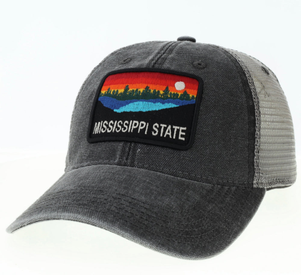 Legacy Black Mississippi State Skyline Hat