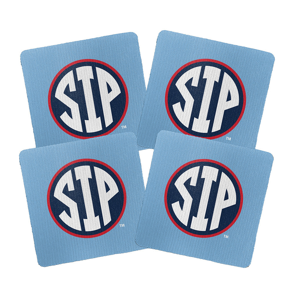 Ole Miss SIP Coasters - Pack of 4