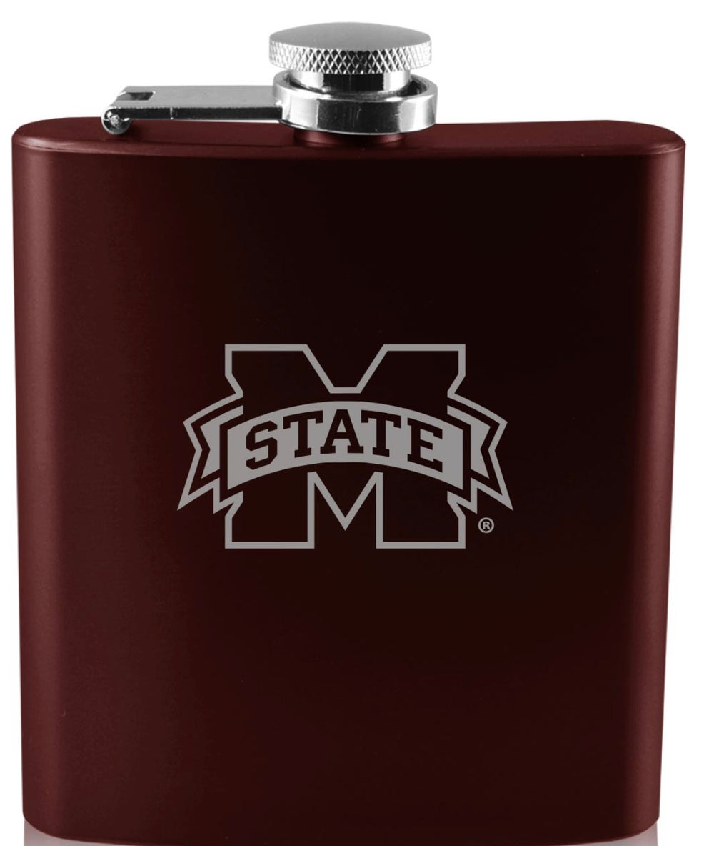 LXG Old Fashioned Engraved Flask - 6oz.