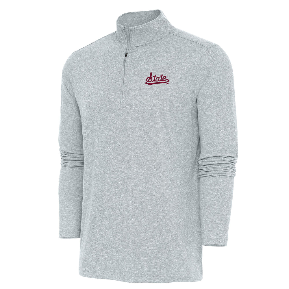 Antigua Mississippi State Hunk 1/4 Zip with State Script