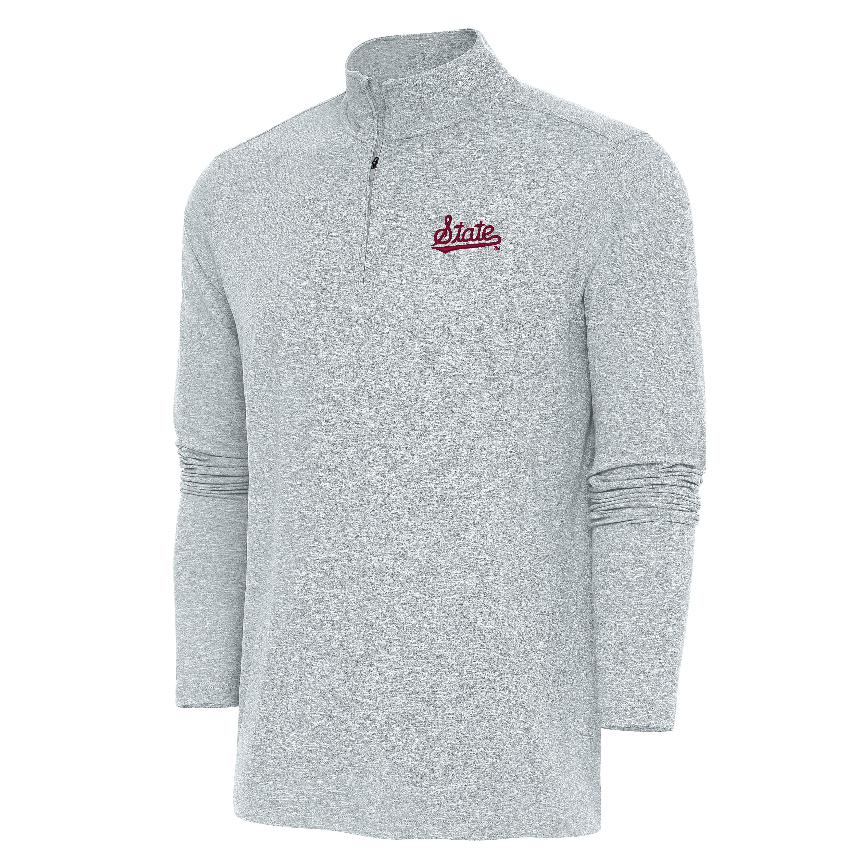 Antigua Mississippi State Hunk 1/4 Zip with State Script