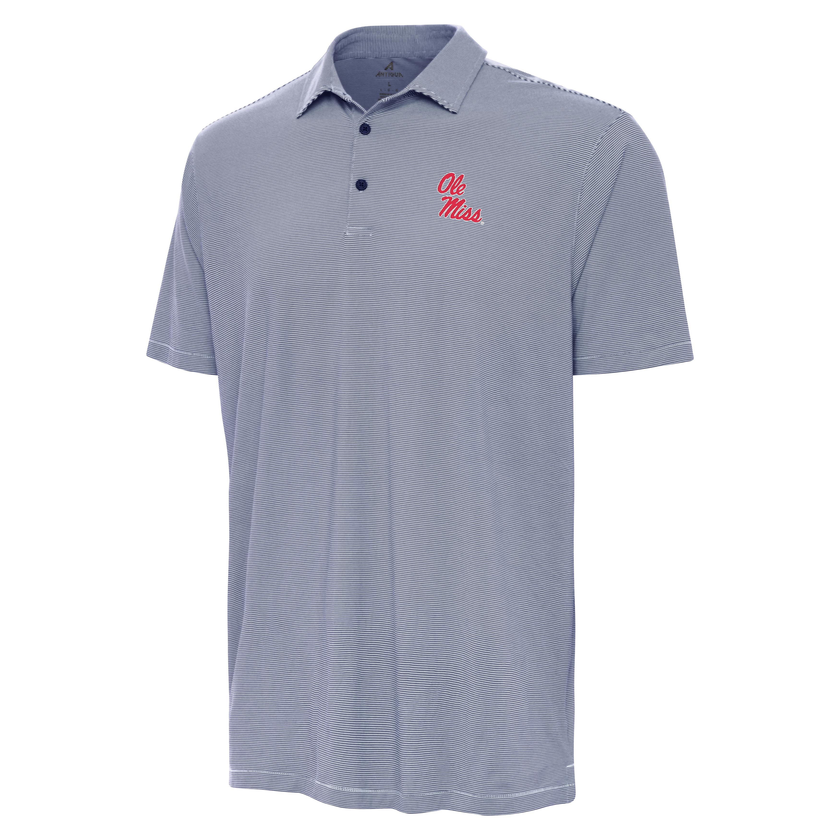 Antigua Ole Miss Twine Polo - Navy