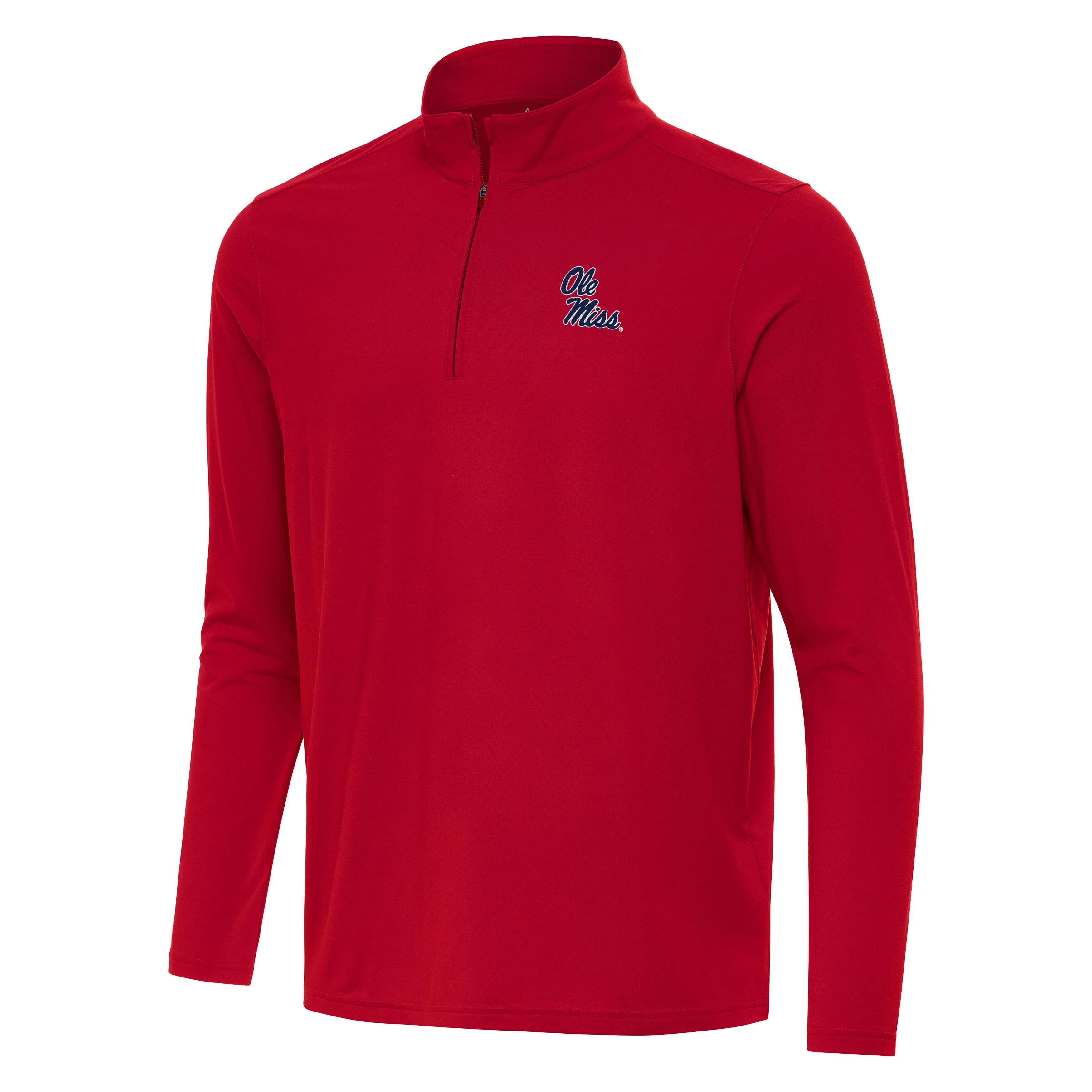 Antigua Red Ole Miss Intent 1/4 Zip