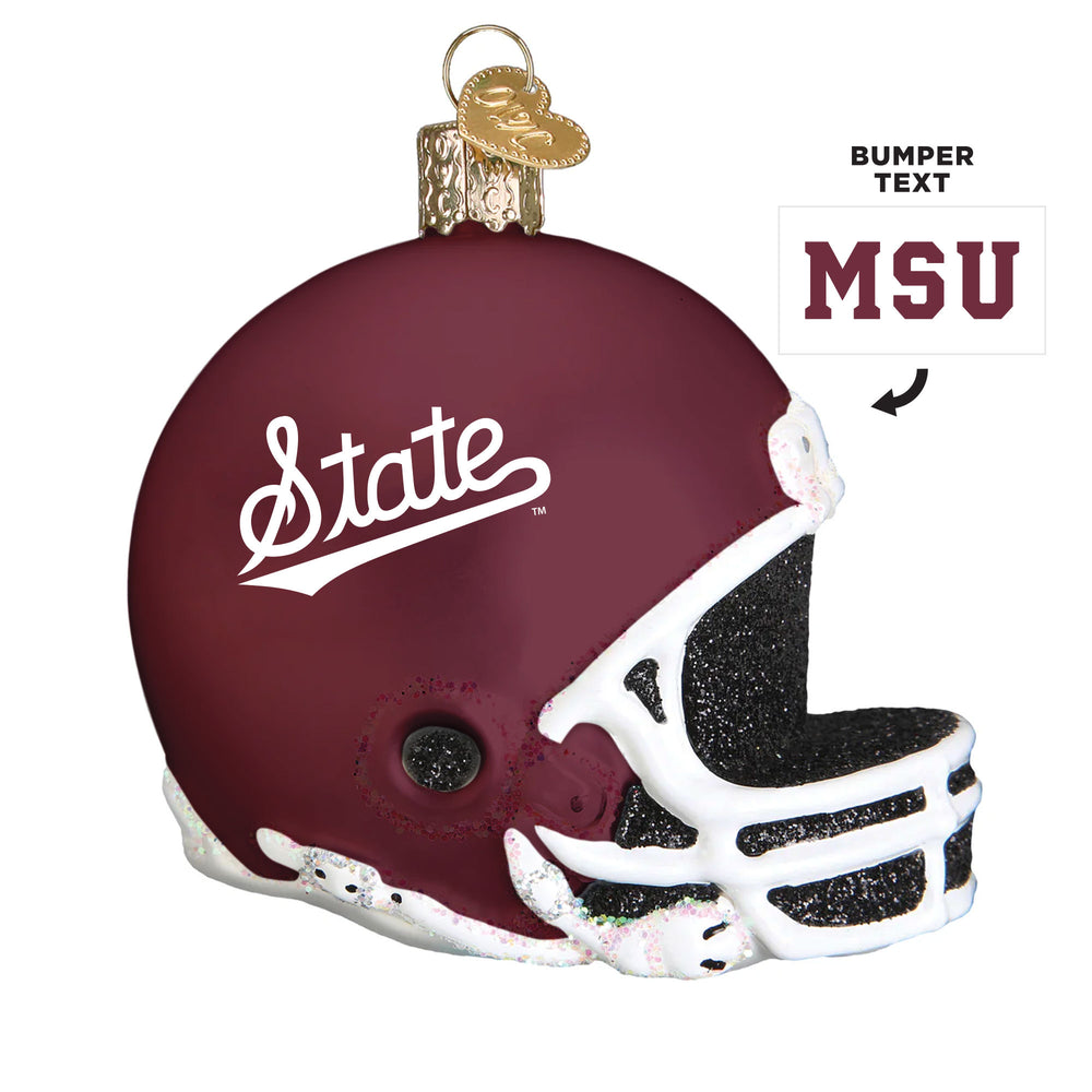 Mississippi State Football Helmet Ornament