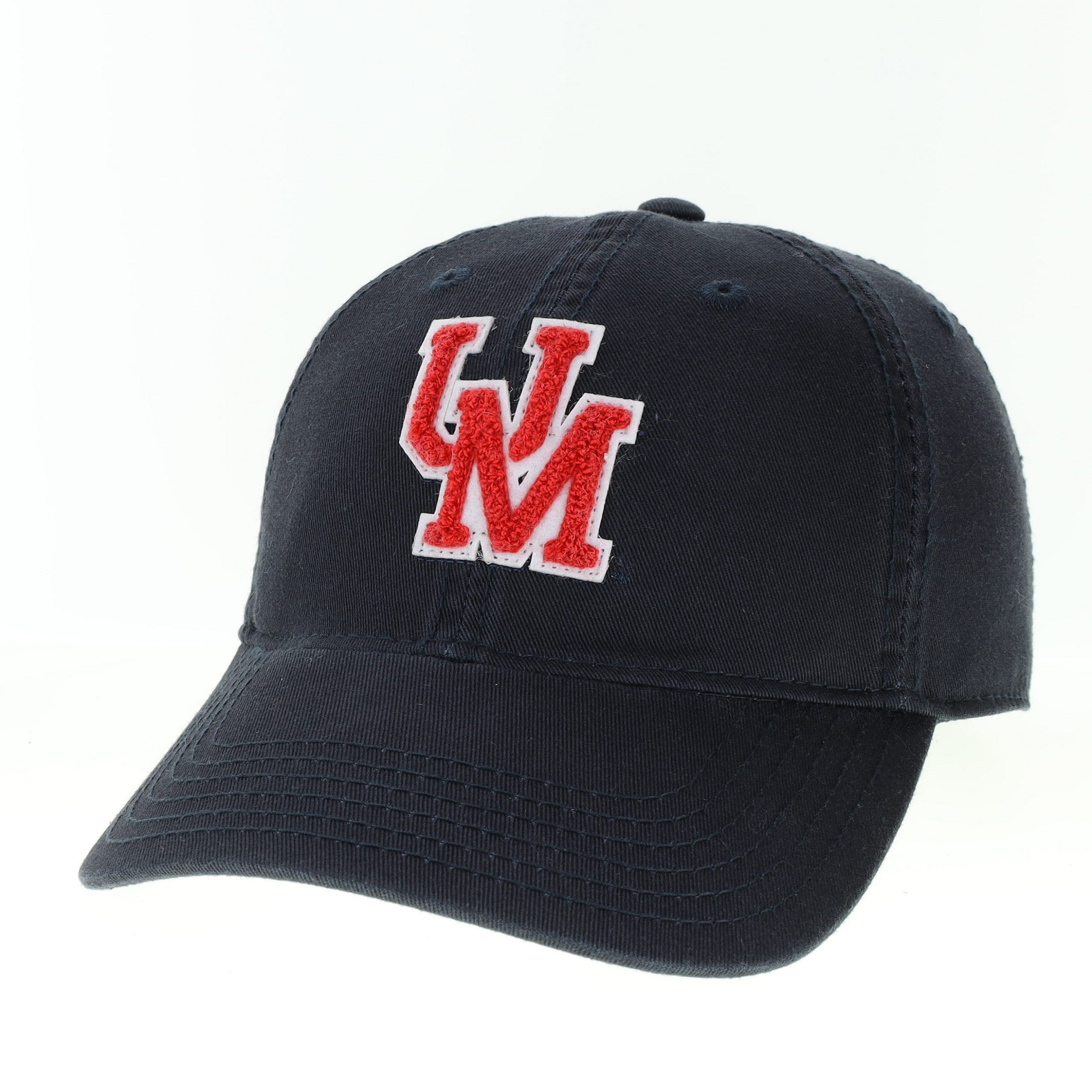 Legacy Navy EZA Relaxed Twill Hat with red UM Patch