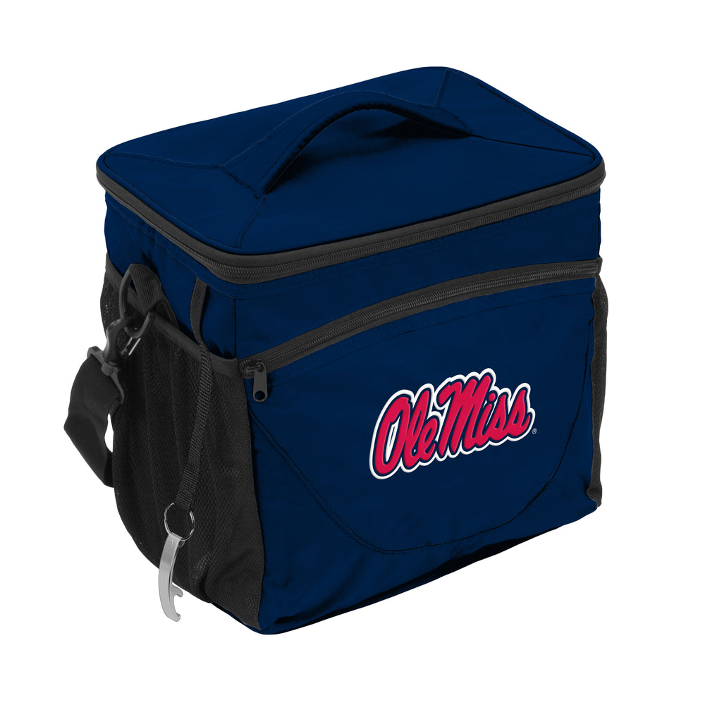 Navy Ole Miss 24 Can Cooler