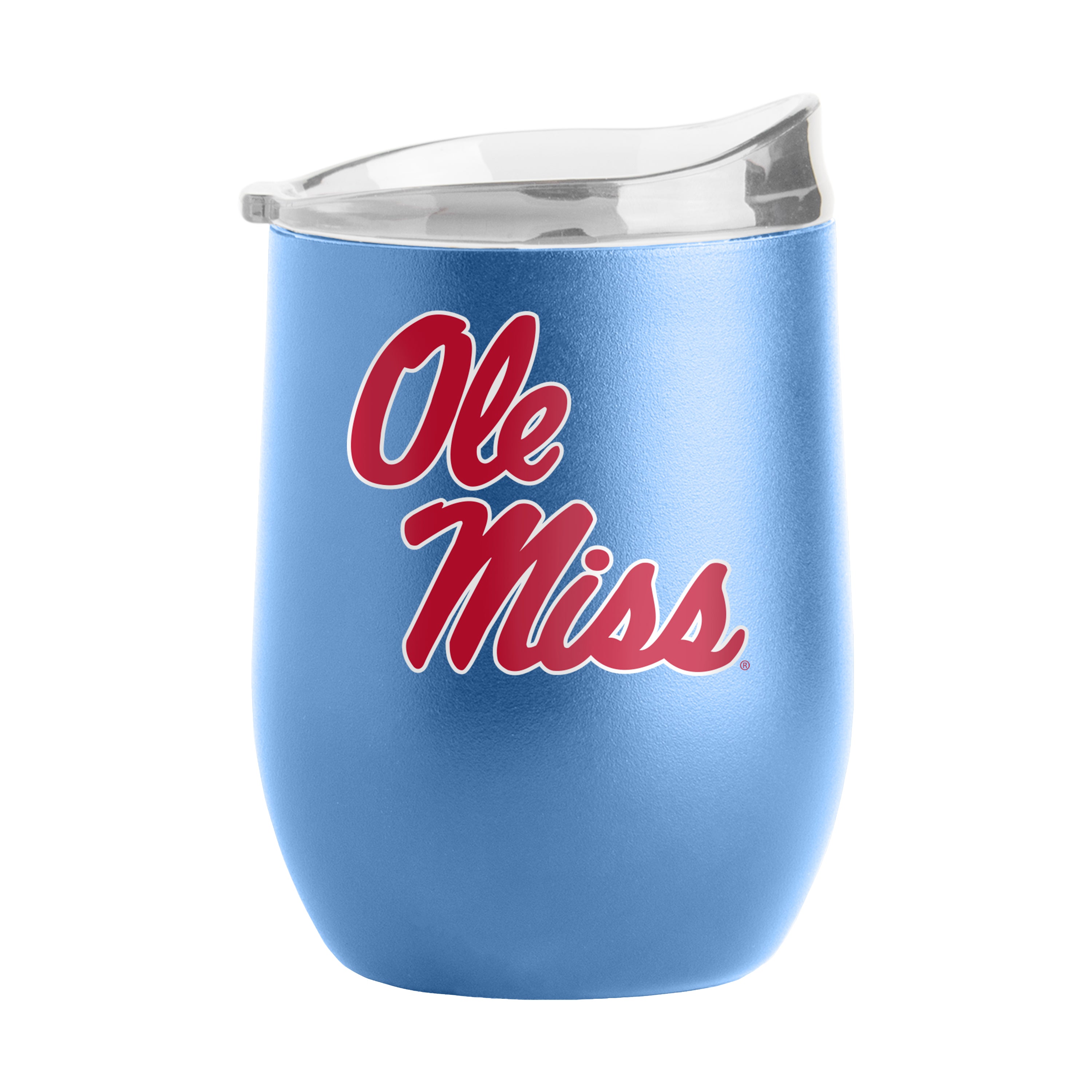 Ole Miss Powder Blue 16oz Stemless Wine