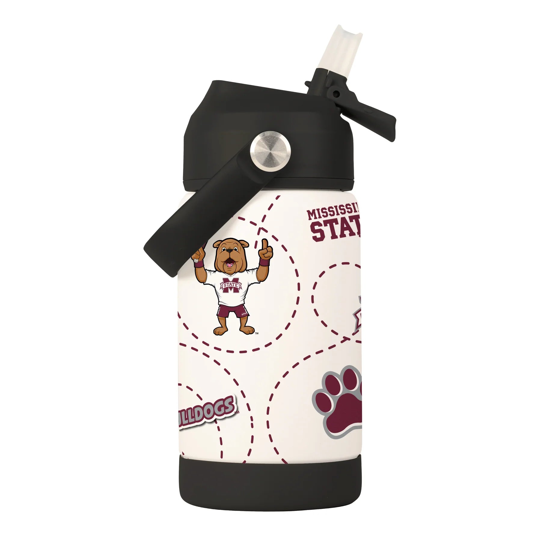 Logo Brands Mississippi State 12oz. Mascot Kids Stainless Steel Water Bottle