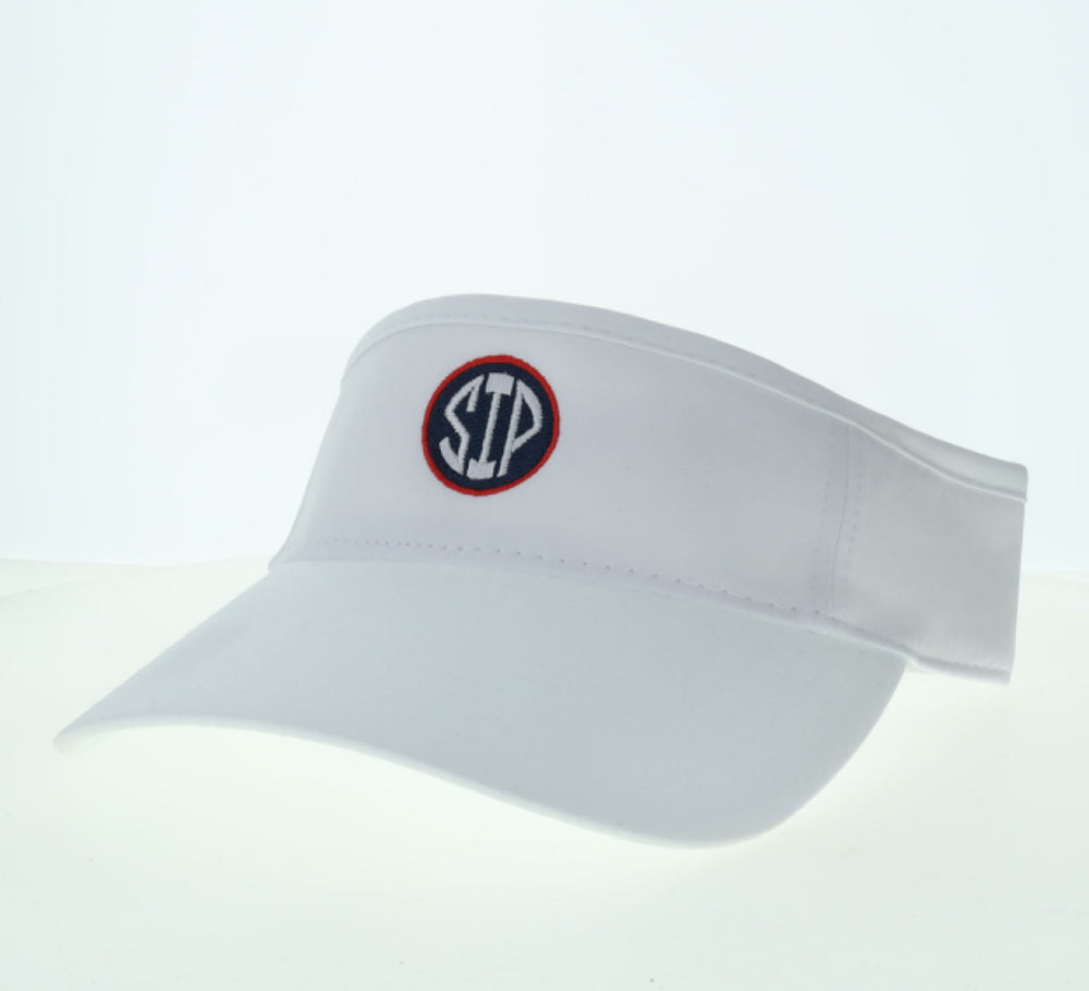 White Cool Fit SIP Adjustable Visor