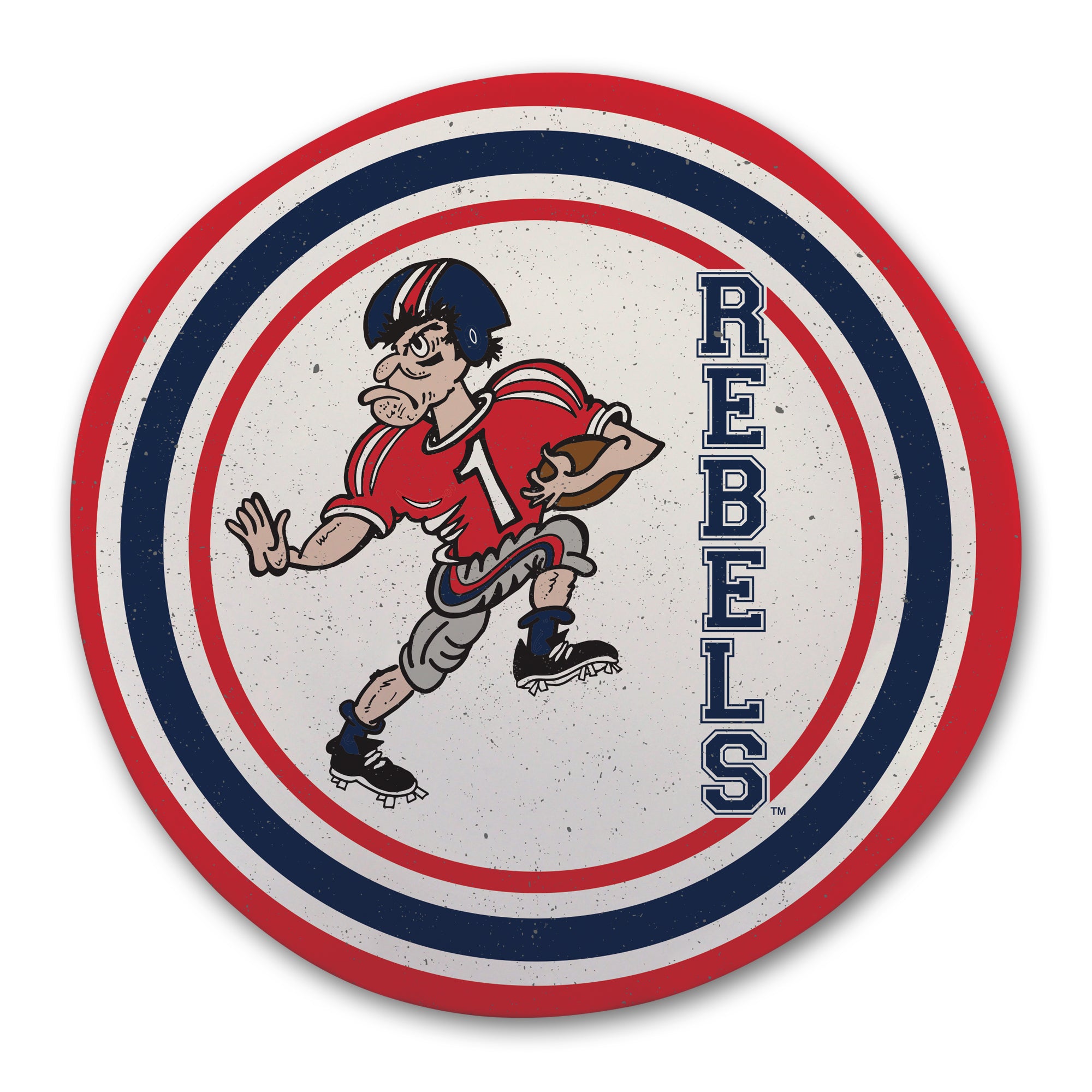 Magnolia Lane Rebels Melamine Serving Plate