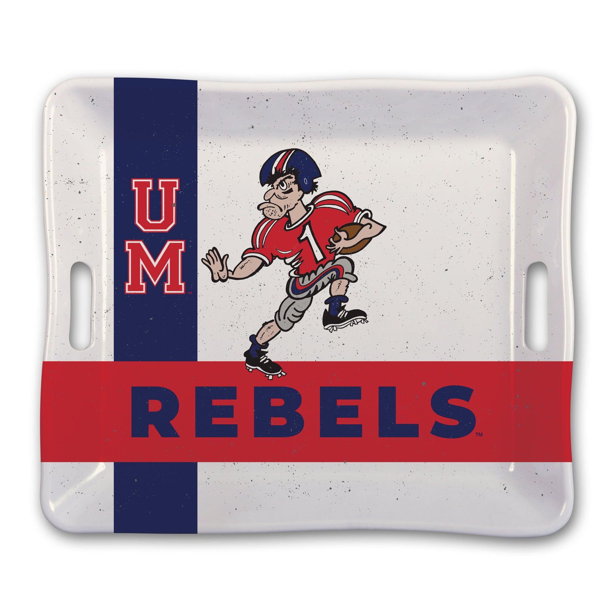 Ole Miss UM Rebels Melamine Tray 17x15