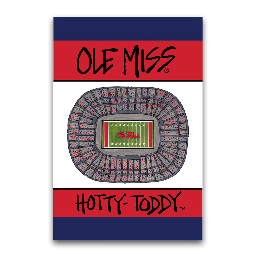 Ole Miss Stadium Garden Flag