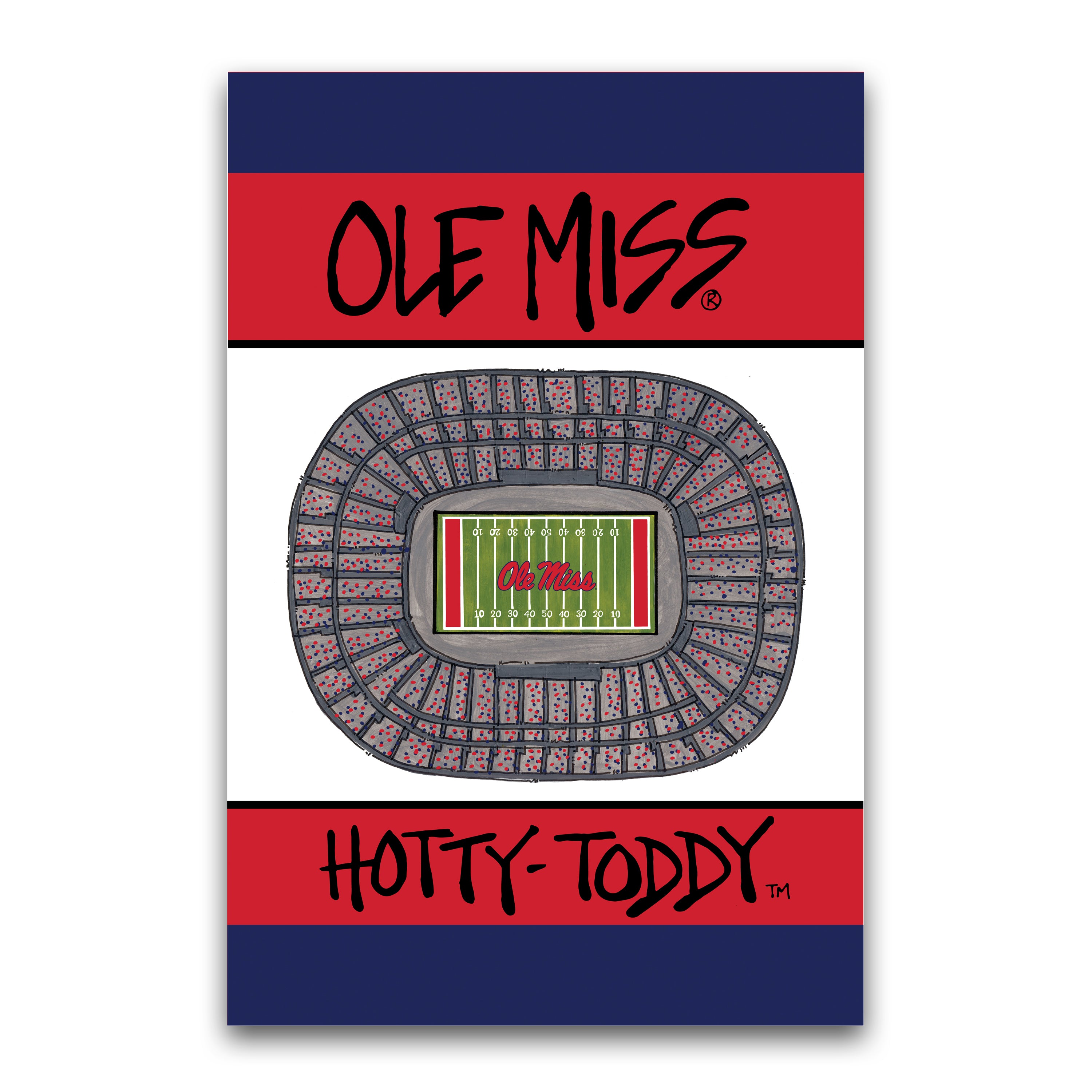 Ole Miss Stadium Garden Flag