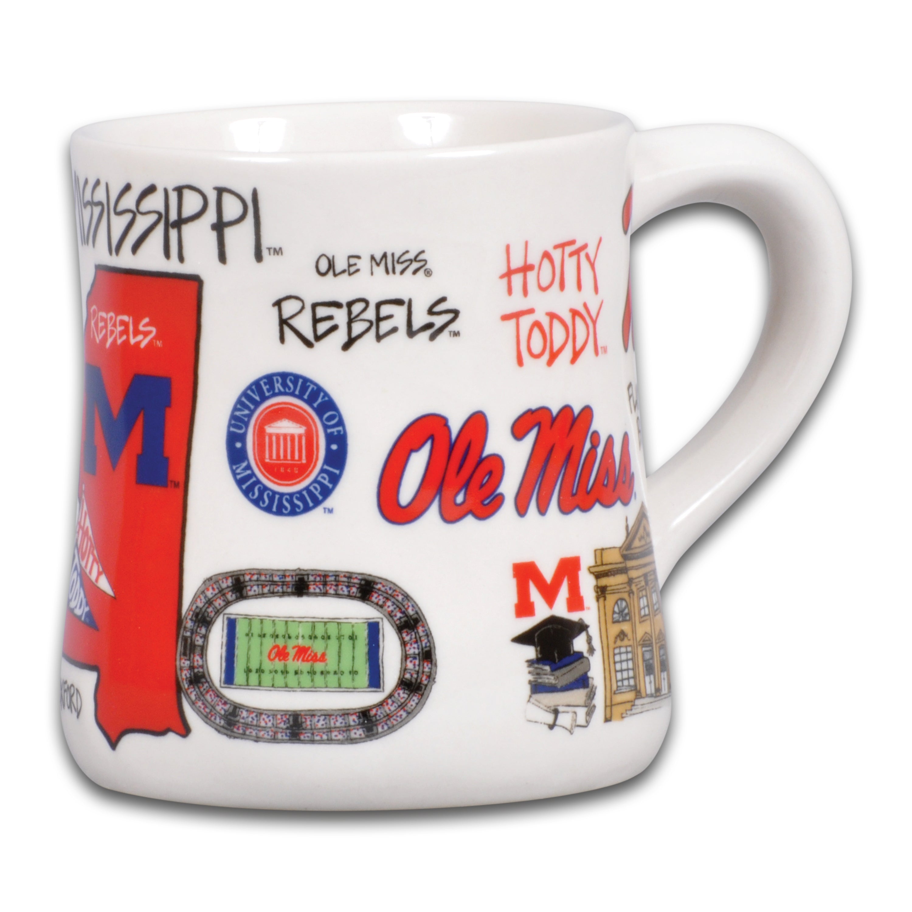 Magnolia Lane Ole Miss Scattered Icon Mug
