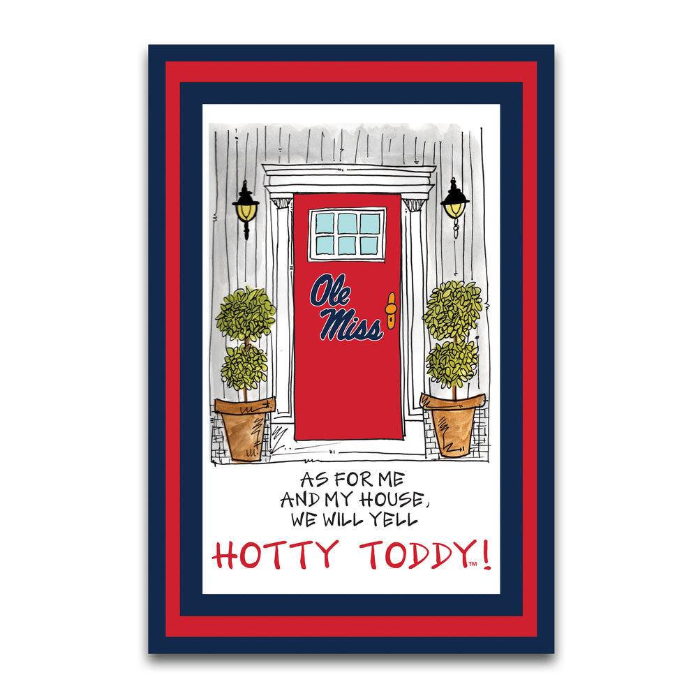 Magnolia Lane Ole Miss Front Door Garden Flag