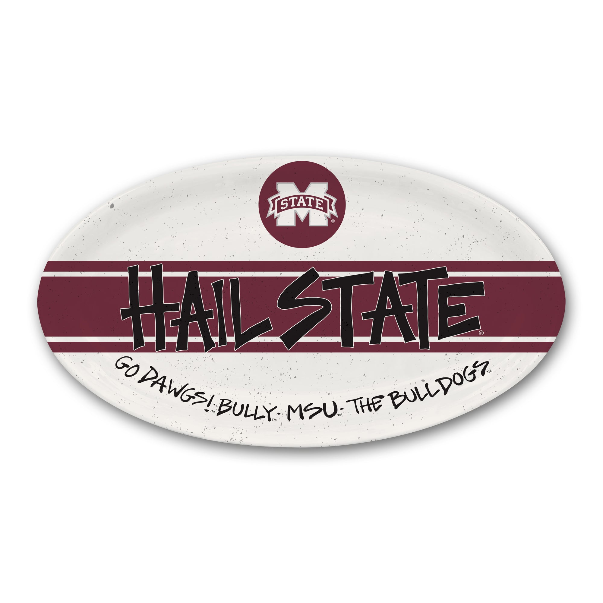 Magnolia Lane Mississippi State Oval Platter