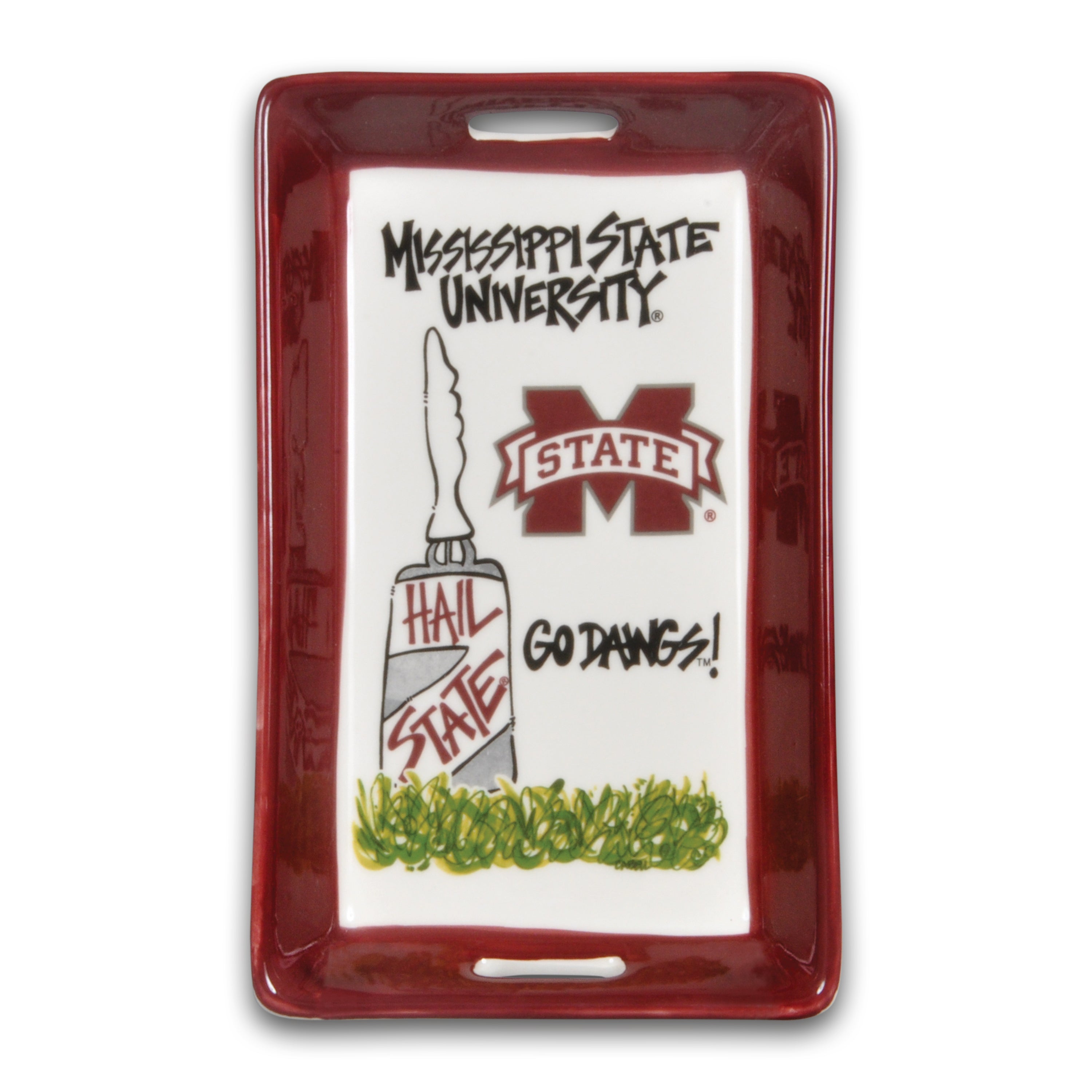 Magnolia Lane Mississippi State Mini Tray
