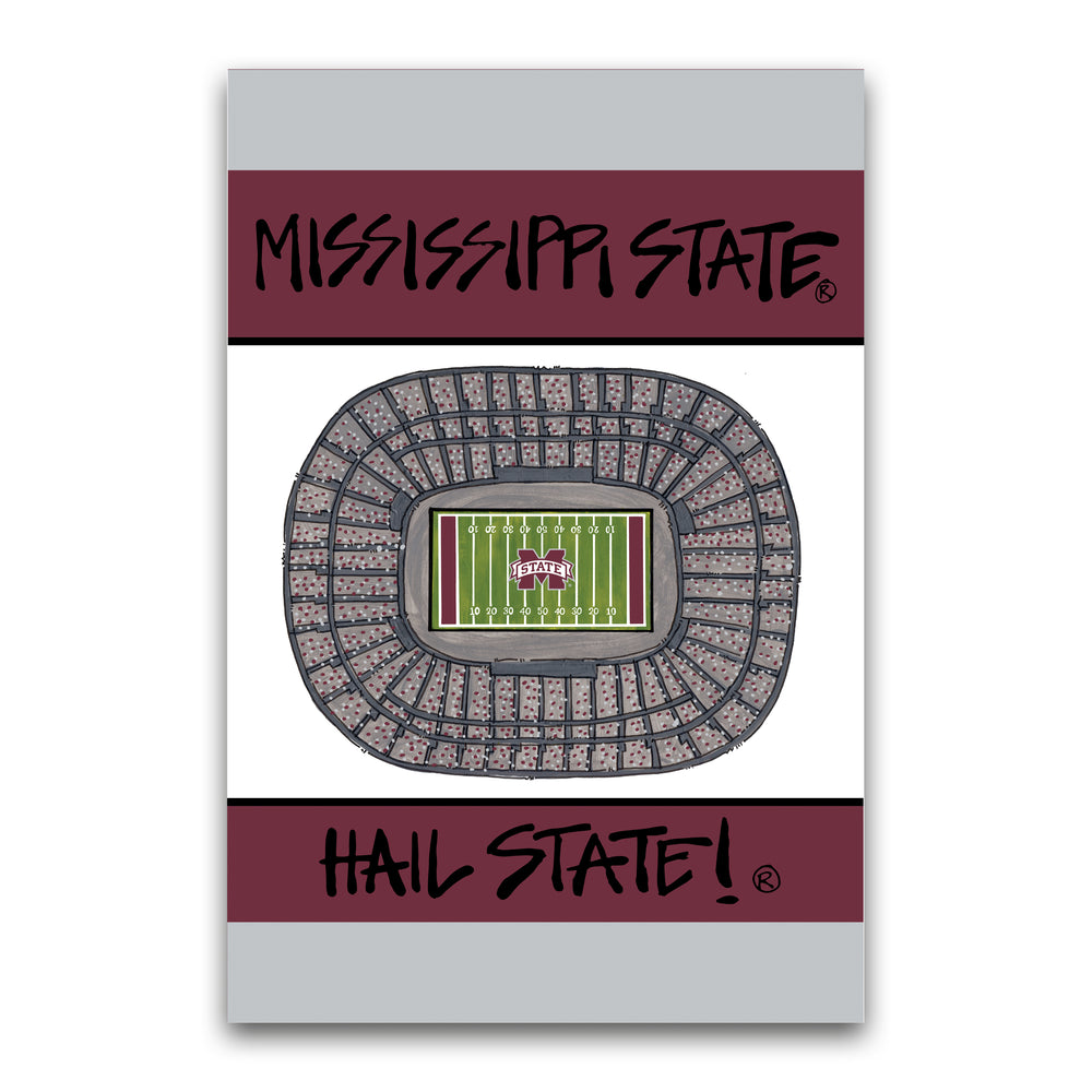 Magnolia Lane Mississippi State University Garden Flag Stadium Design