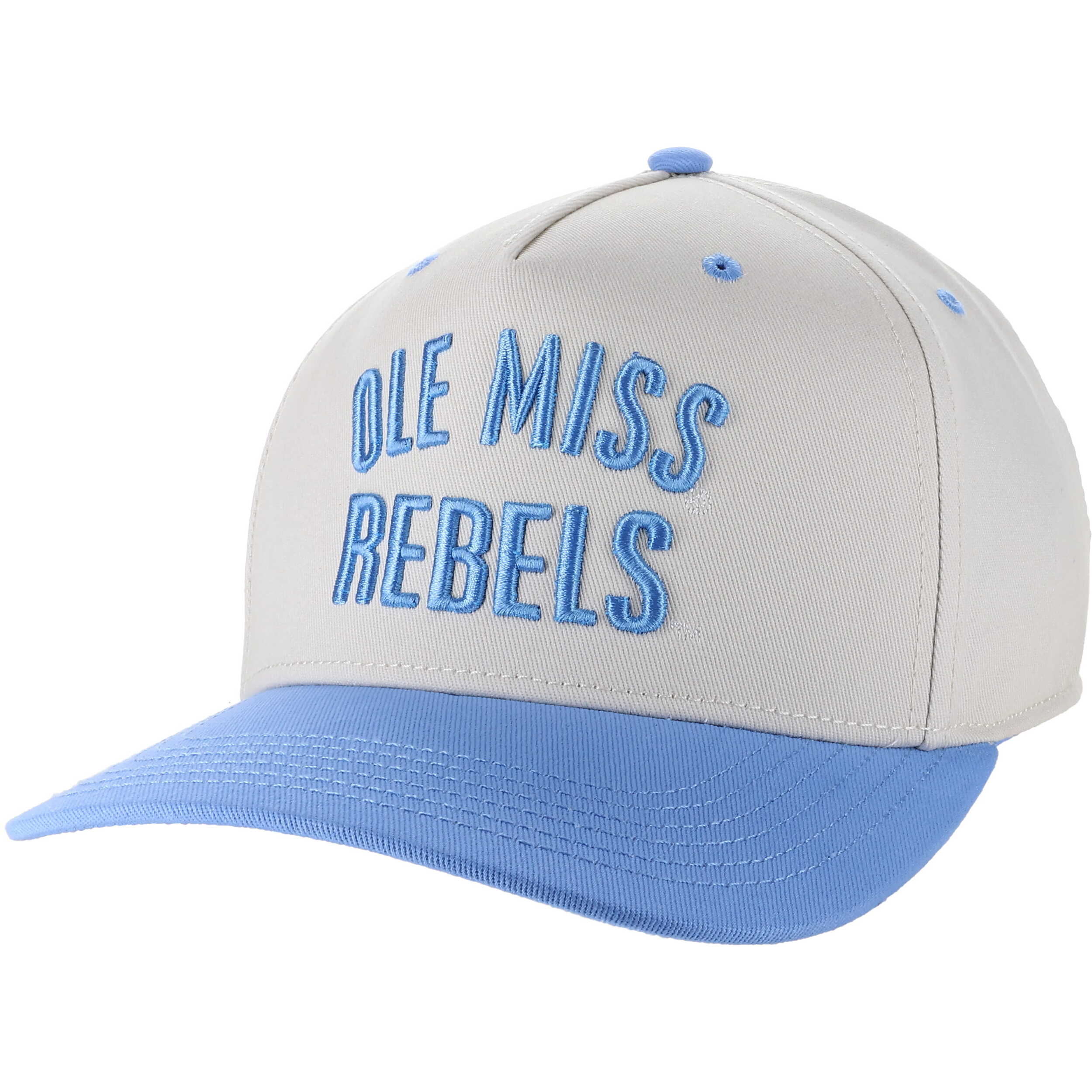 Legacy Heritage Stone/Powder Blue Ole Miss Rebels hat