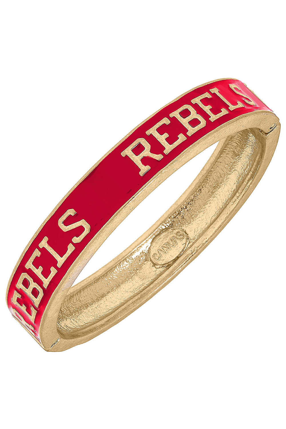 Rebels Enamel Hinge Bangle Red