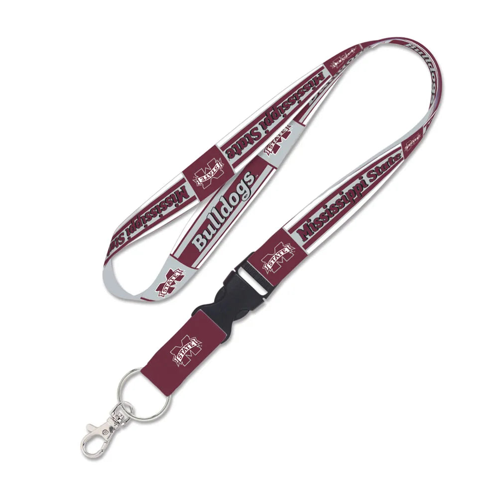 Mississippi State Lanyard with detachable buckle (1 inch)