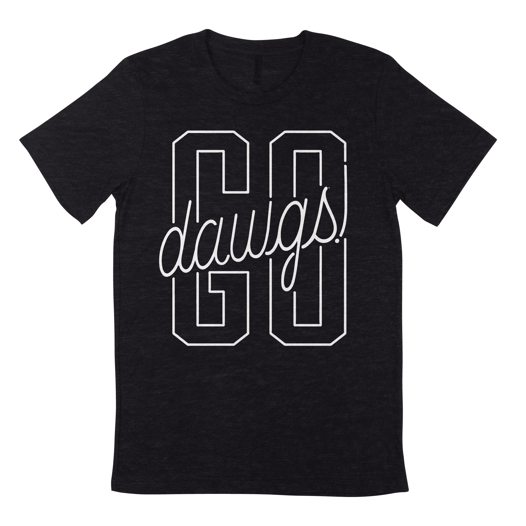 Mississippi State "Go Dawgs" Tee - Heather Black
