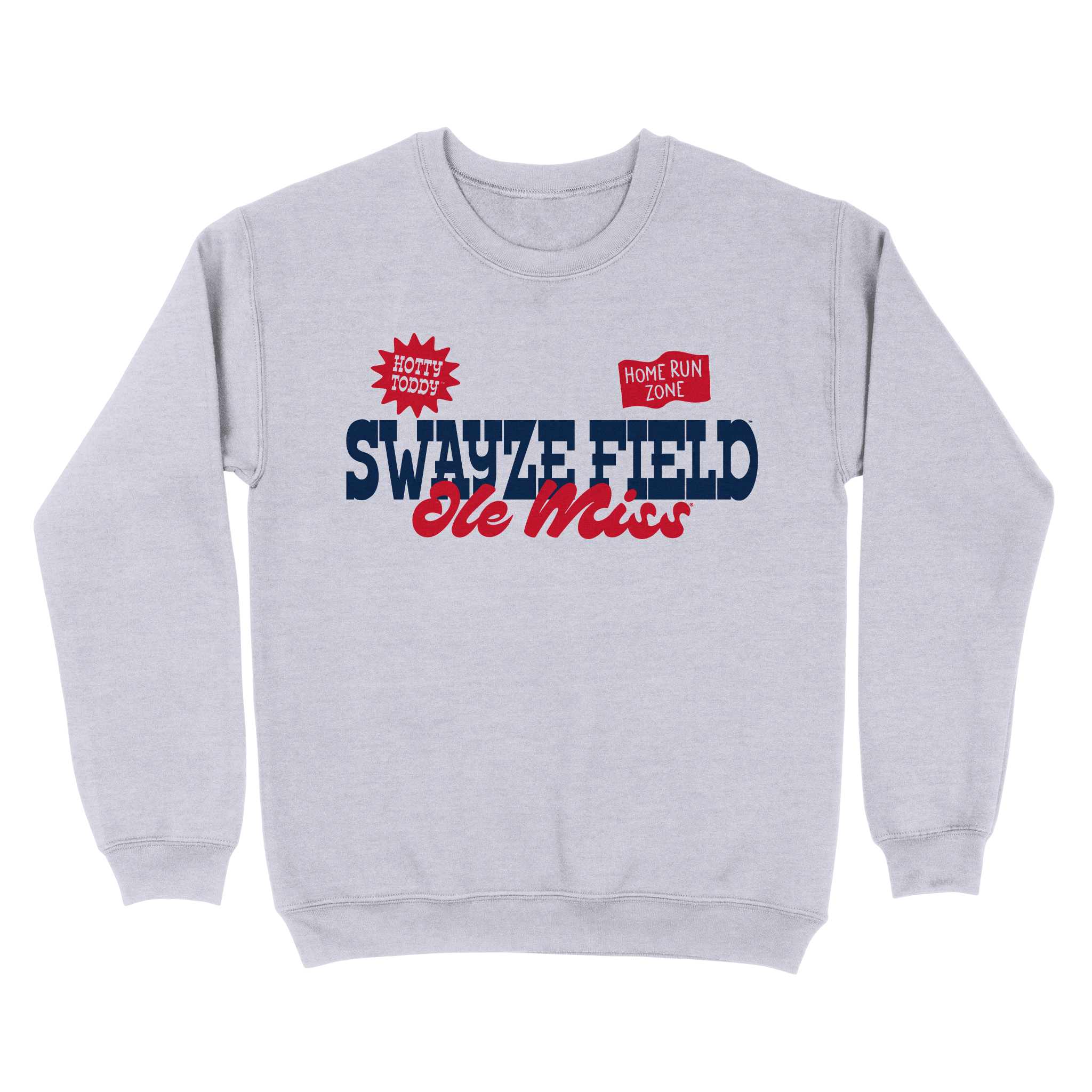 Ole Miss Swayze Field Sweatshirt - Ash