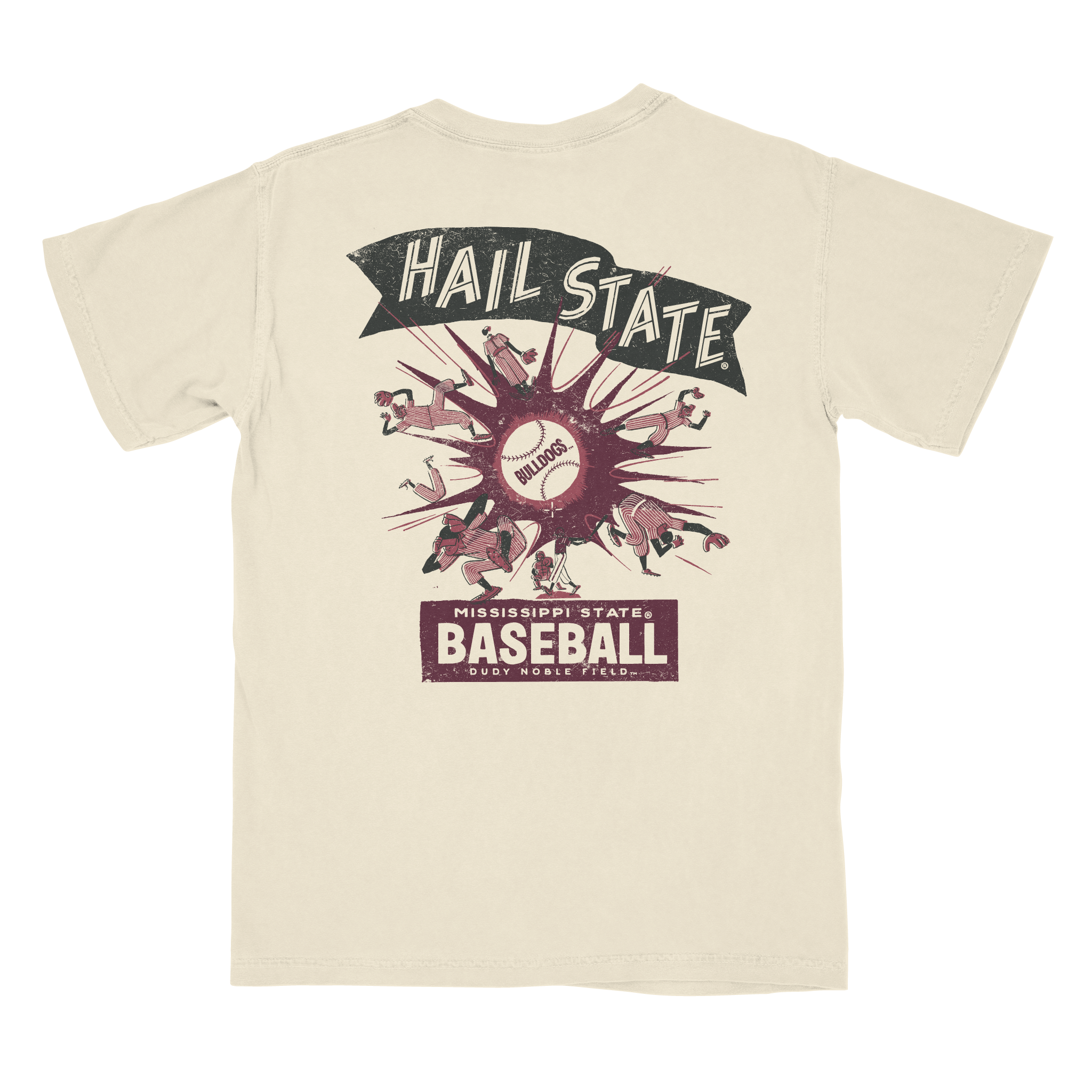 Comfort Color Mississippi State Baseball "Strike" Tee