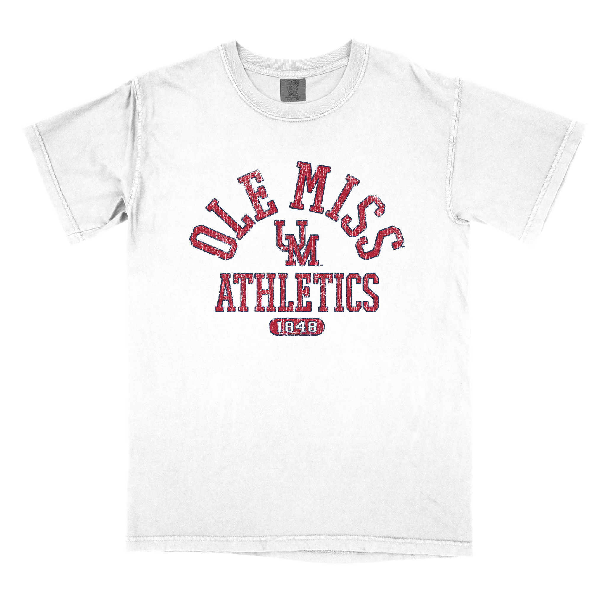 Comfort Colors T-Shirt "Ole Miss Athletics Vault" - White