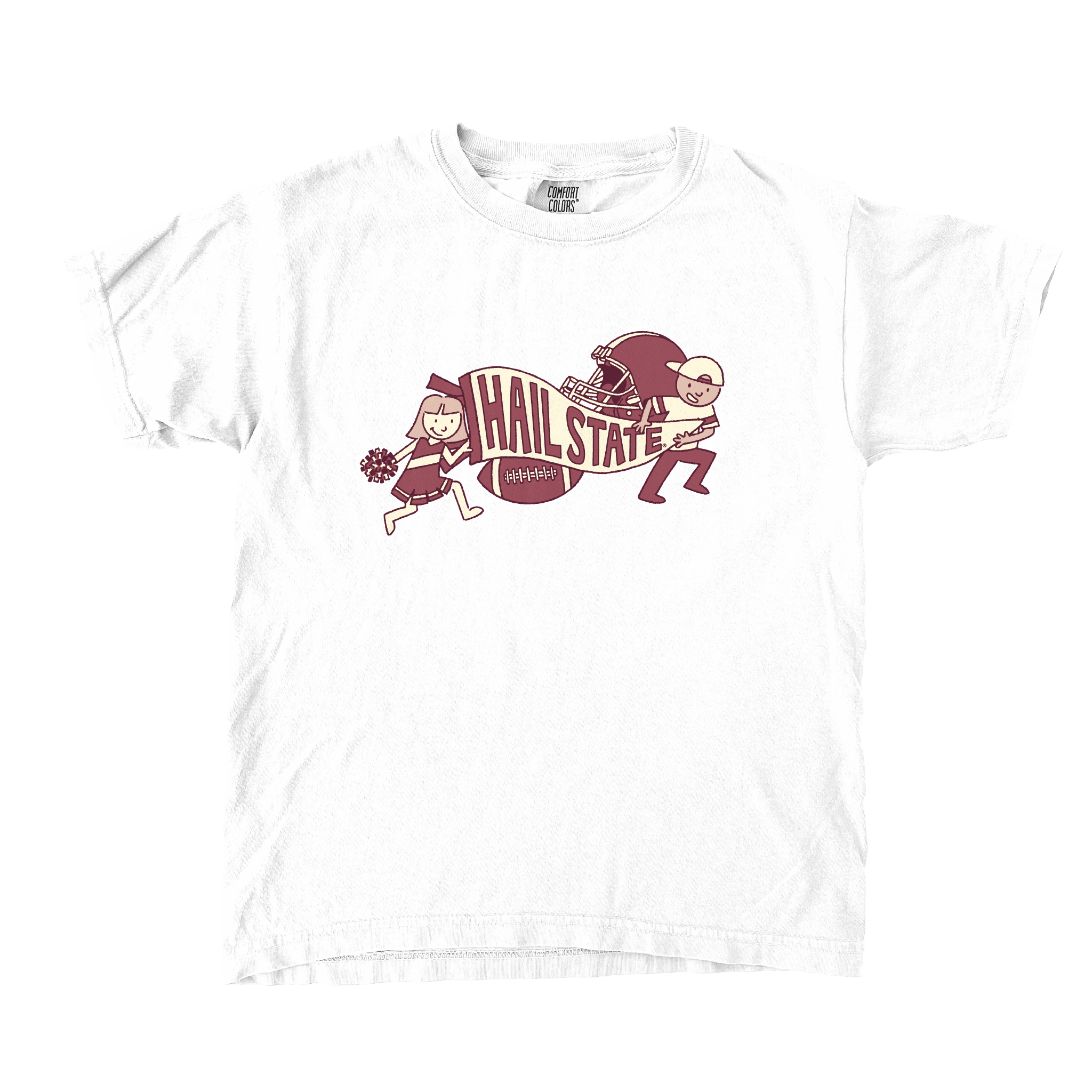 Comfort Color Youth Mississippi State "Sprint Run" Tee