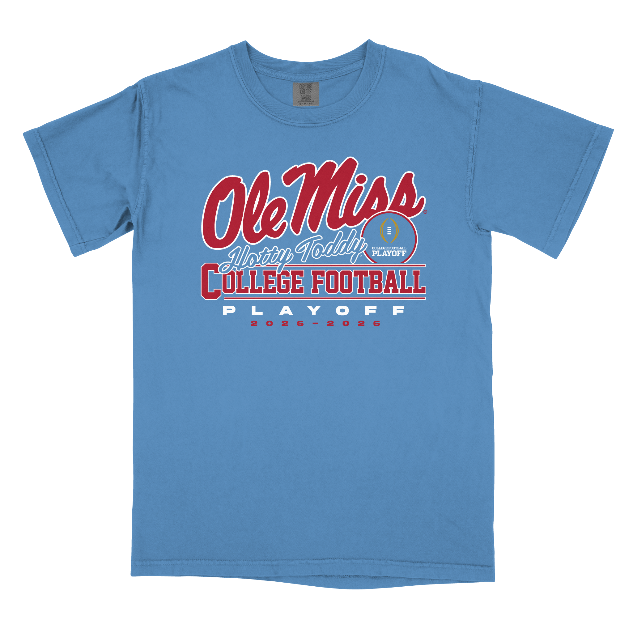 Comfort Colors Caribe T-Shirt- Script Ole Miss Playoffs