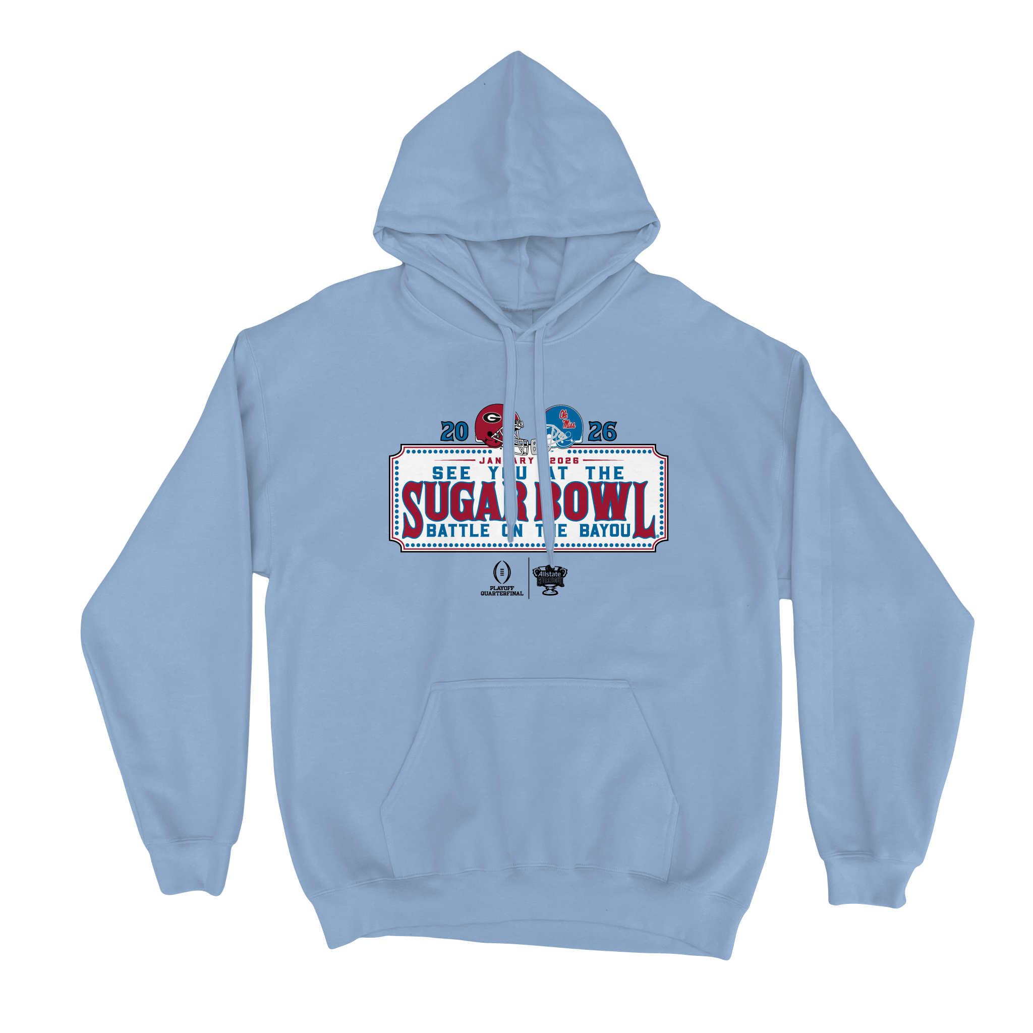 Sugar Bowl Dueling Helmet-Powder Blue