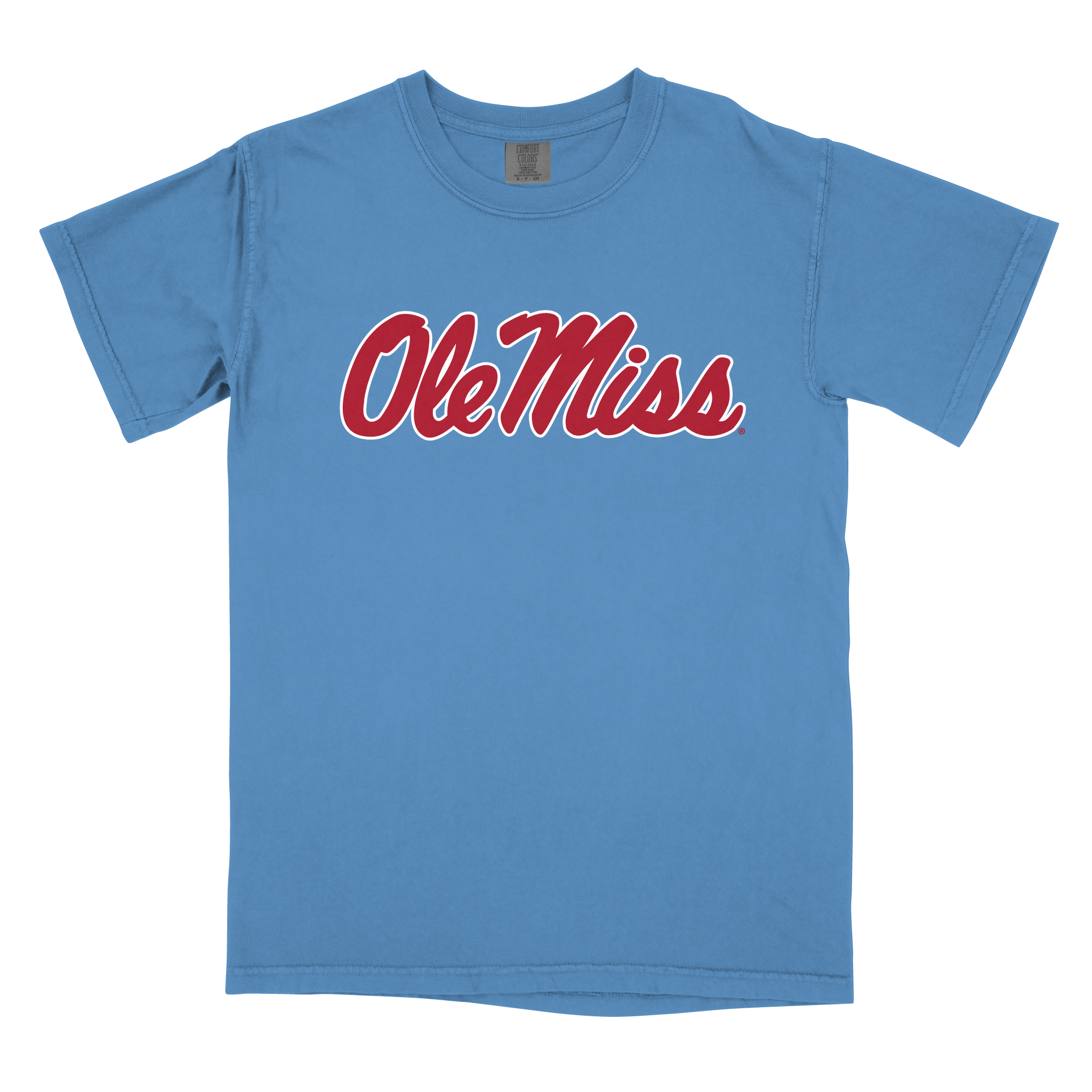 Comfort Colors Ole Miss Script Royal Caribbean