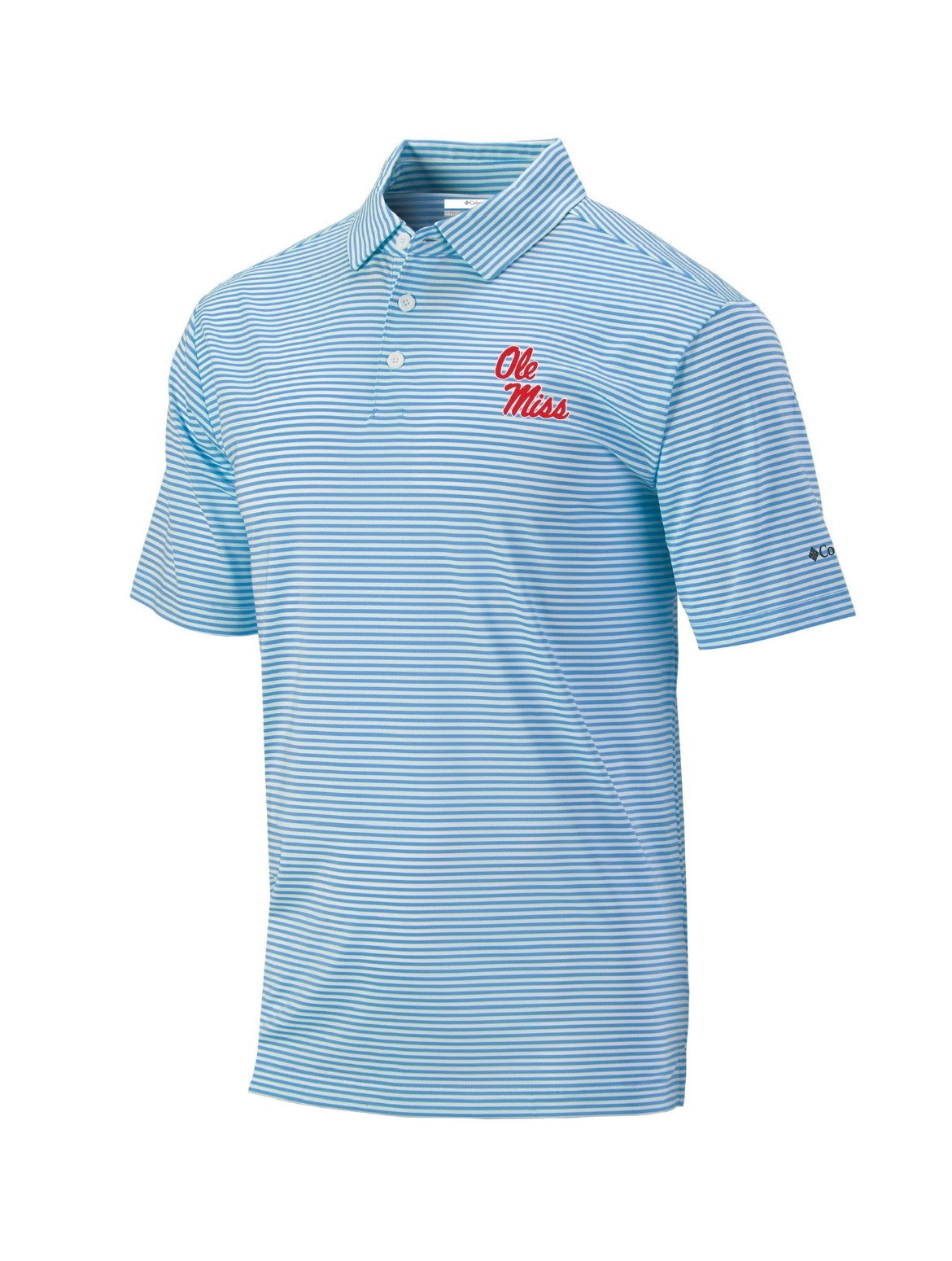 Columbia Invite Men's Powder Blue Stack Script Polo