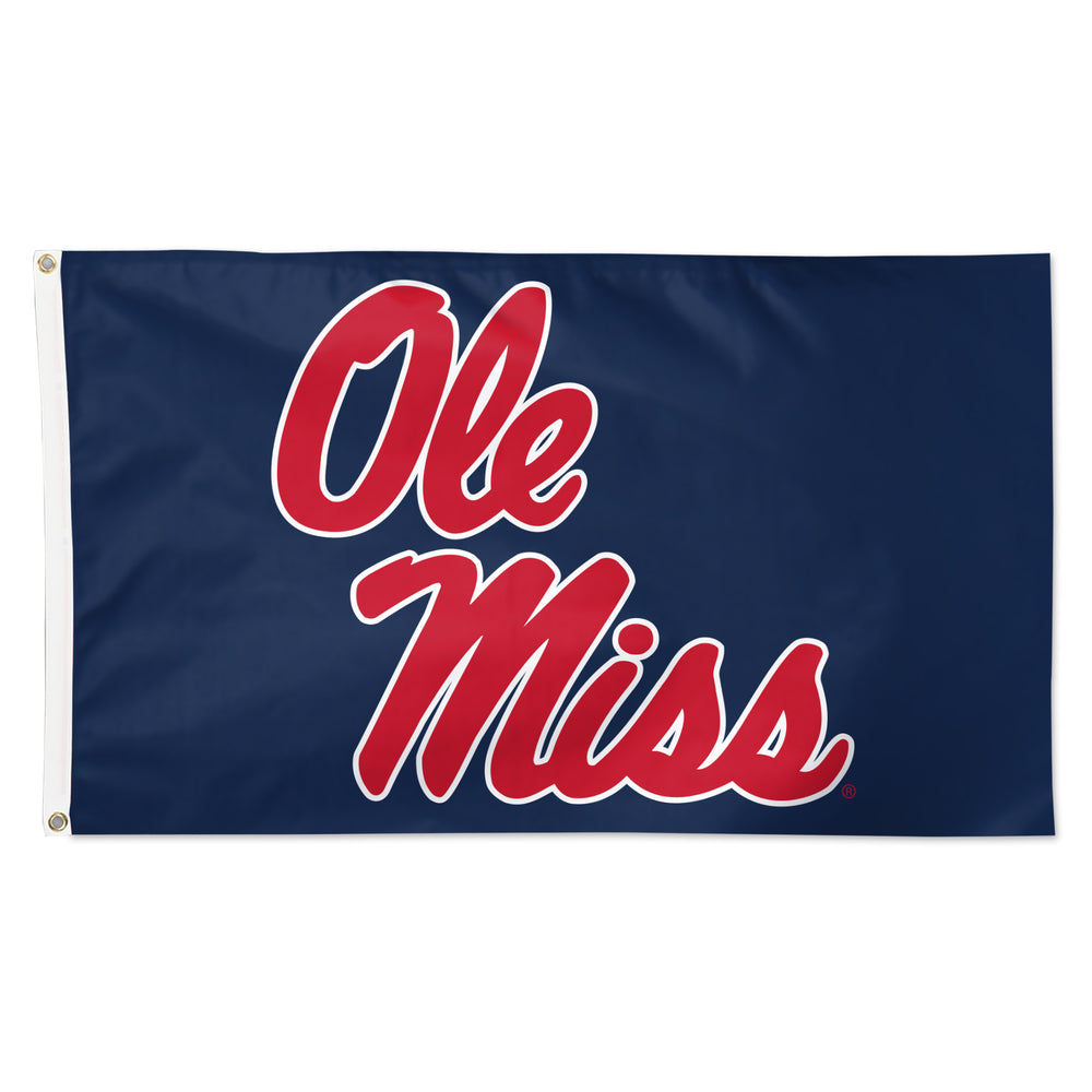 Ole Miss Deluxe Navy 3 x 5 Flag
